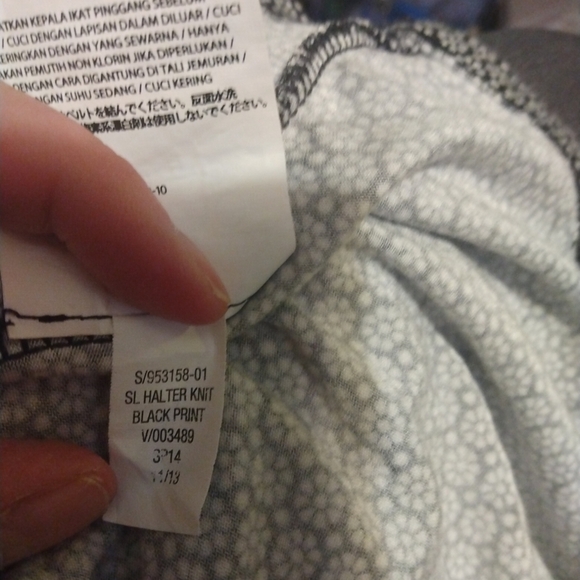 Halter Neck Maxi Dress Old Navy Geo Flower Print Beachy, Coastal, Flowy CasualXS - Picture 14 of 14